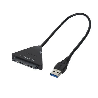 Adaptateur de câble SATA USB 3.0 a mâle vers 15 + 7 22 broches