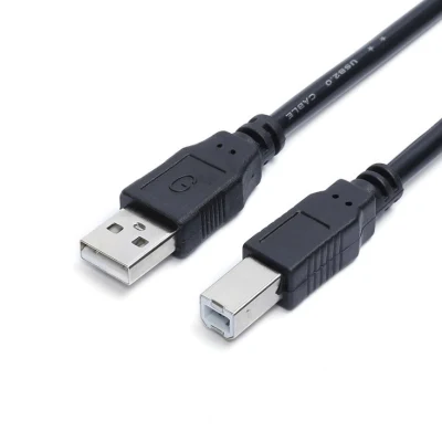 Câble d'imprimante USB2.0 Am vers Bm noir de haute qualité de 1,5 m