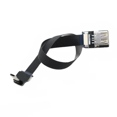 Câble OTG plat flexible micro USB vers USB2.0 femelle